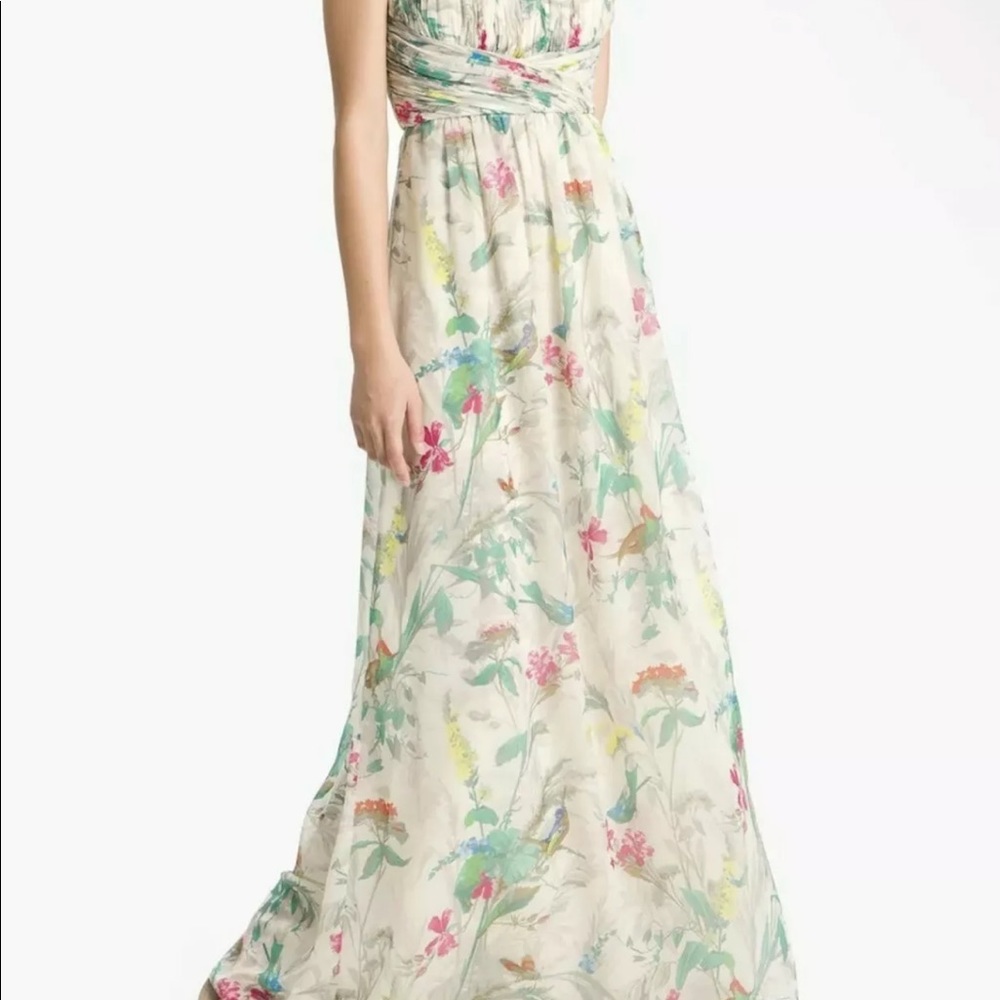 NWT Ted Baker Birds of Paradise Strapless Dress
